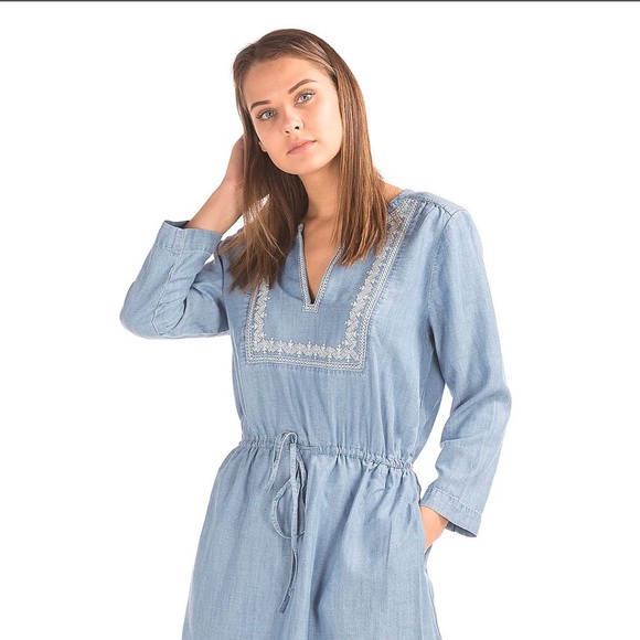 gap tencel denim dress Gap - Tencel chambray utility dress